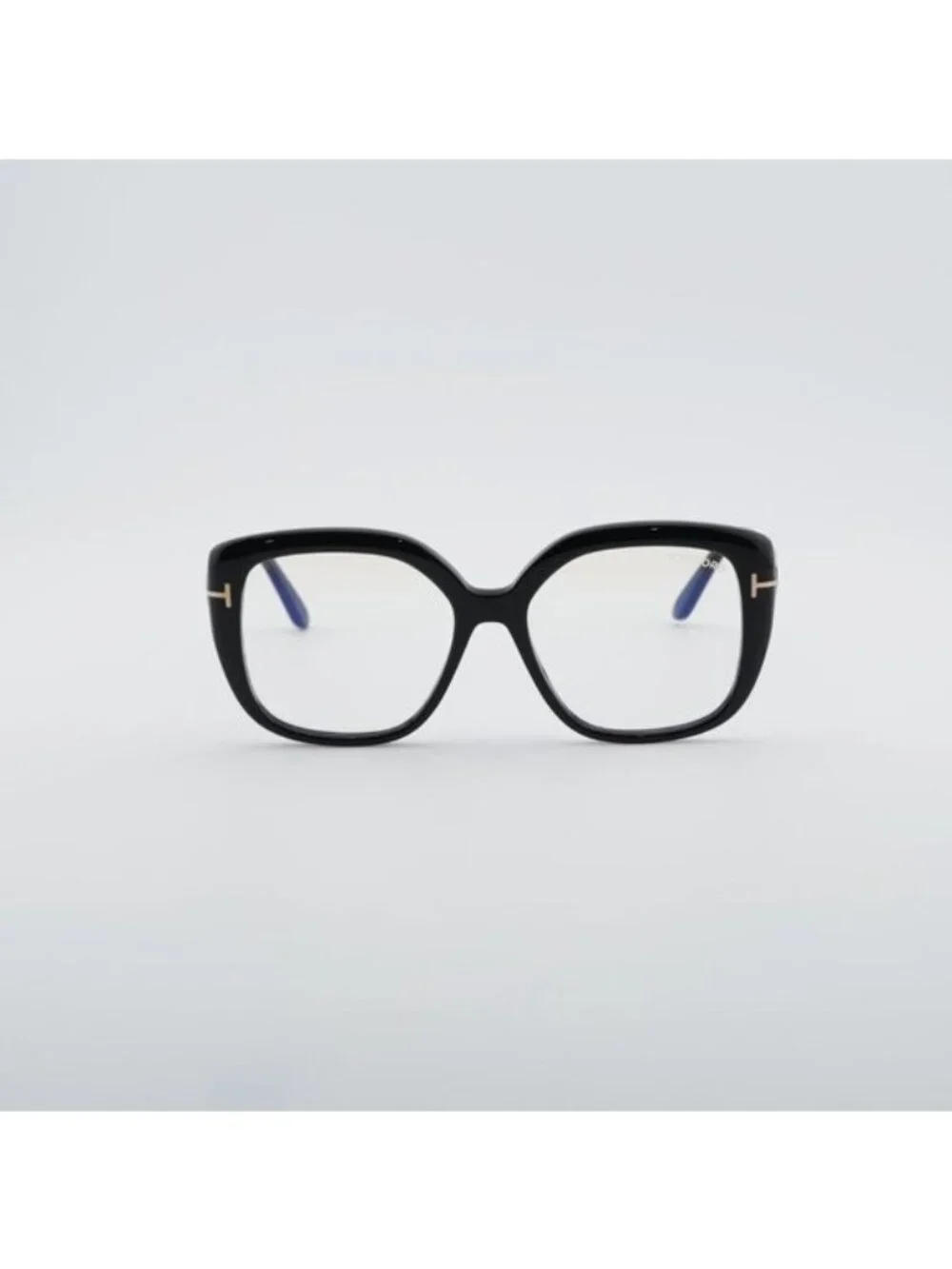 Tom Ford FT6043-B 001 Eyeglasses Black 53mm Square Frame, Blue Light Block